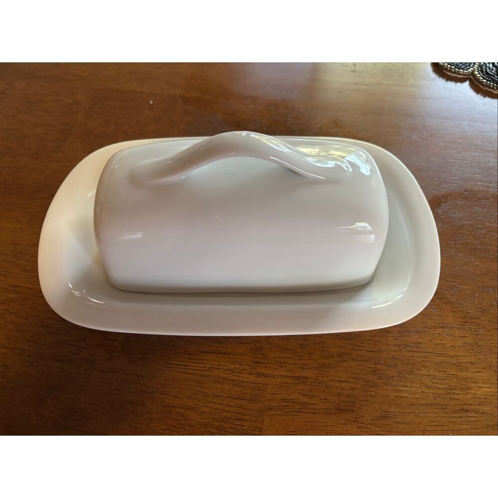 Pottery Barn White Butter Dish